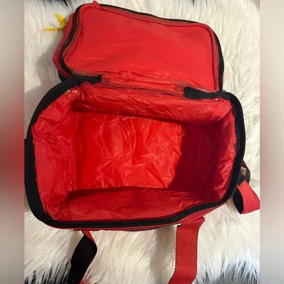 Retired MARLBORO Insulated Soft Lunchbox Red Lunch Bag 6 Pack Cooler 1990s - Picture 8 of 11